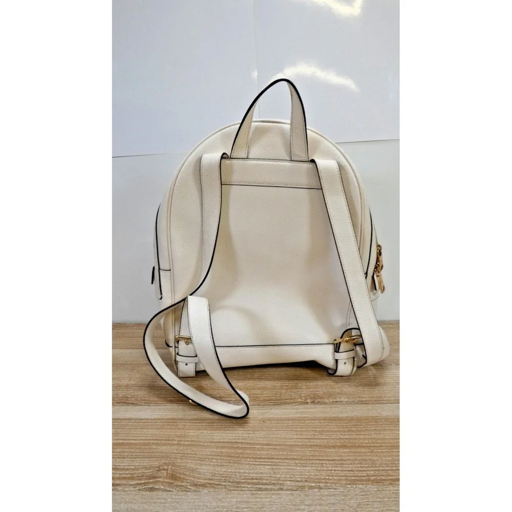 Coach C5680 Kenley Backpack in Crossgrain Leather Chalk - Used